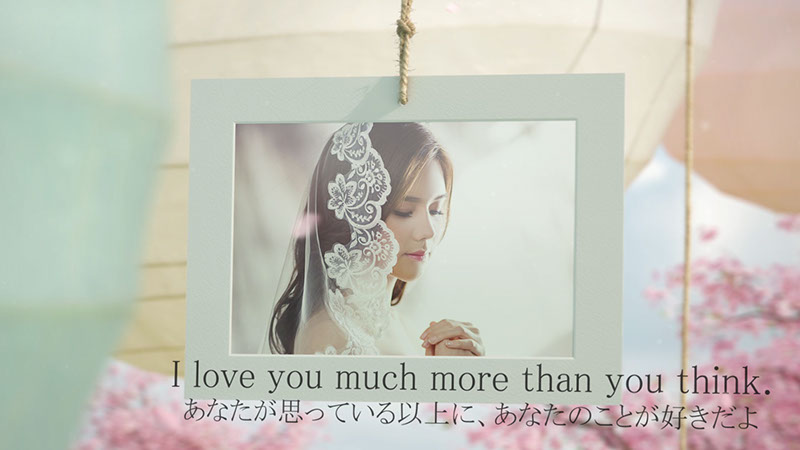 結婚式　ムービー　動画　プレ花嫁　ウェディング
